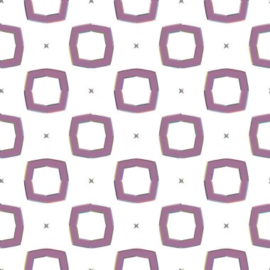 Geometrik şekilli kusursuz desen vektör çizimi