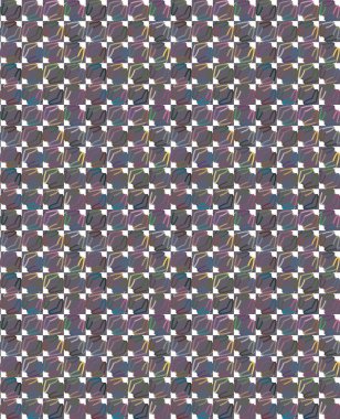 Geometrik şekilli kusursuz desen, vektör illüstrasyonu