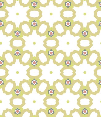 Geometrik şekilli kusursuz desen, vektör illüstrasyonu