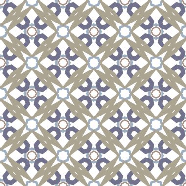 Geometrik şekilli kusursuz desen vektör çizimi