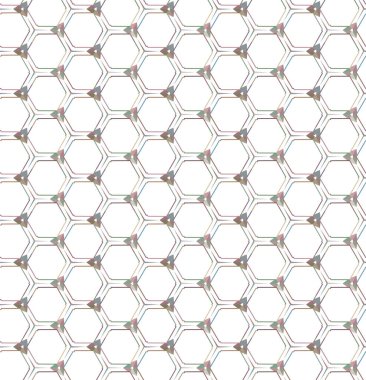 Geometrik şekilli kusursuz desen, vektör illüstrasyonu