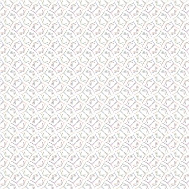 Geometrik şekilli kusursuz desen, vektör illüstrasyonu