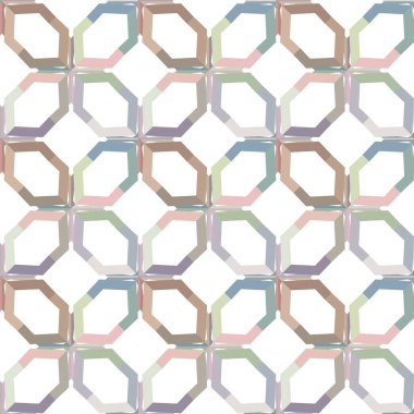 Geometrik şekilli kusursuz desen vektör çizimi