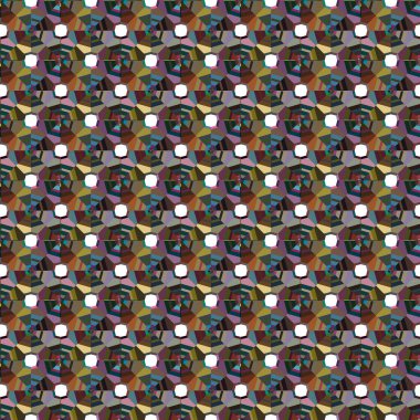 Geometrik şekilli kusursuz desen, vektör illüstrasyonu