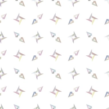 Geometrik şekilli kusursuz desen vektör çizimi