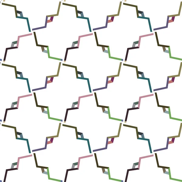 Бесшовный Геометрический Орнаментальный Узор Абстрактный Фон — стоковый вектор