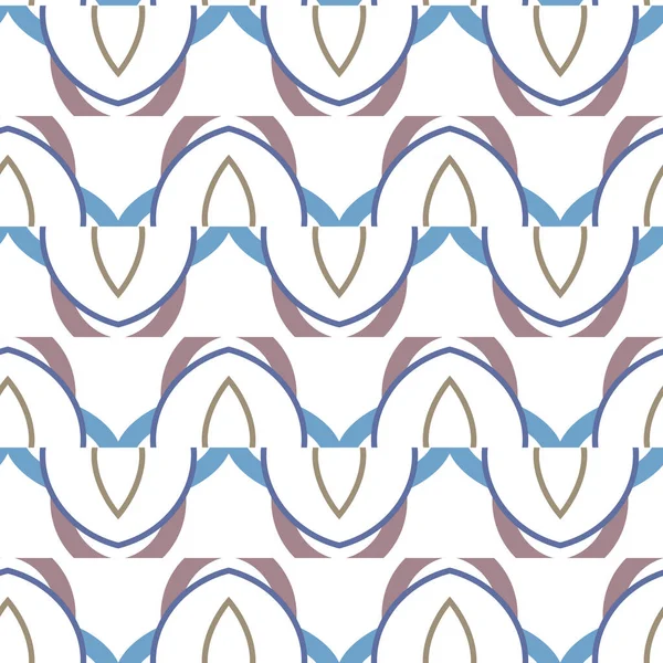 Nahtlose Muster Mit Geometrischen Formen Vektorillustration — Stockvektor