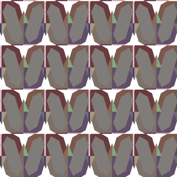 Modello Senza Soluzione Continuità Con Forme Geometriche Illustrazione Vettoriale — Vettoriale Stock