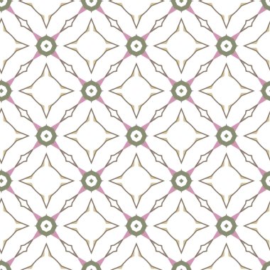 Geometrik şekilli kusursuz desen, vektör illüstrasyonu