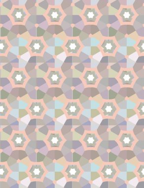 Geometrik şekilli kusursuz desen vektör çizimi