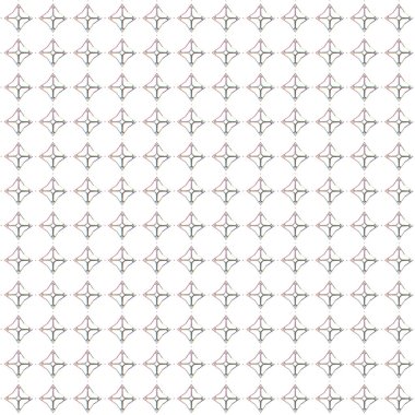 Geometrik şekilli kusursuz desen vektör çizimi