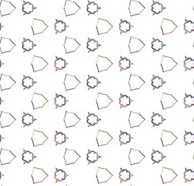Geometrik şekilli kusursuz desen vektör çizimi