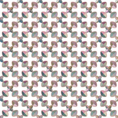 Geometrik şekilli kusursuz desen, vektör illüstrasyonu