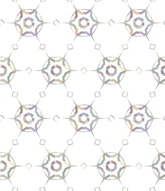 Geometrik şekilli kusursuz desen, vektör illüstrasyonu