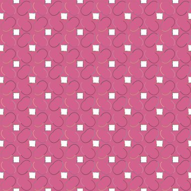 Geometrik şekilli kusursuz desen, vektör illüstrasyonu