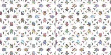 Geometrik şekilli kusursuz desen vektör çizimi