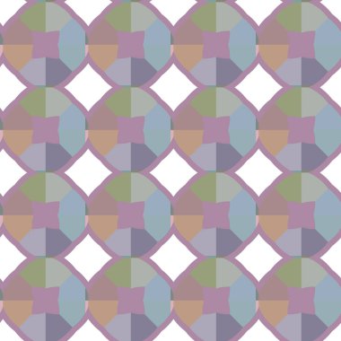 Geometrik şekilli kusursuz desen, vektör illüstrasyonu