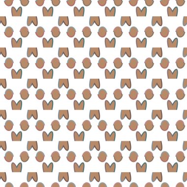 Geometrik şekilli kusursuz desen vektör çizimi