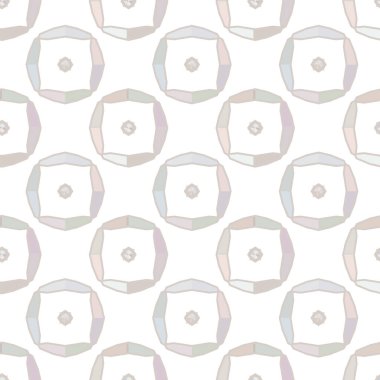 Geometrik şekilli kusursuz desen vektör çizimi