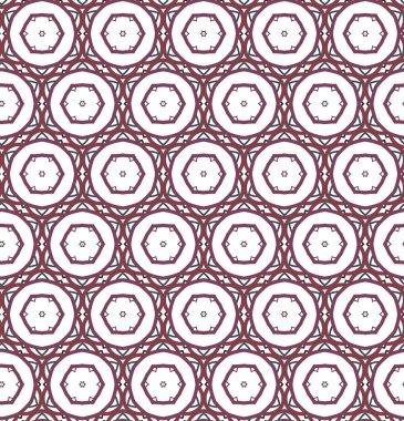 Geometrik şekilli kusursuz desen, vektör illüstrasyonu