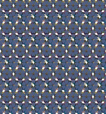 Geometrik şekilli kusursuz desen, vektör illüstrasyonu