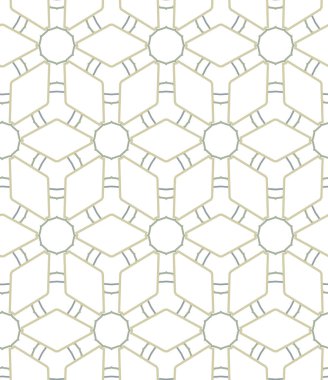 Geometrik şekilli kusursuz desen, vektör illüstrasyonu