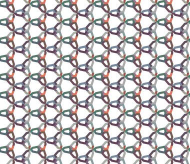 Geometrik şekilli kusursuz desen, vektör illüstrasyonu