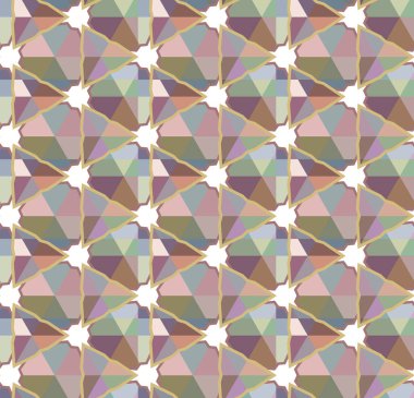 Geometrik şekilli kusursuz desen vektör çizimi