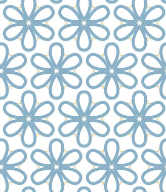 Geometrik şekilli kusursuz desen, vektör illüstrasyonu