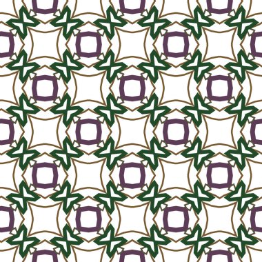 Geometrik şekilli kusursuz desen, vektör illüstrasyonu