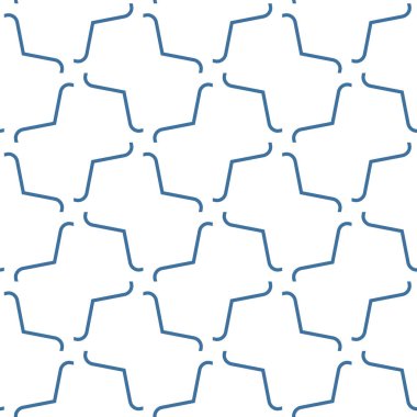 Geometrik şekilli kusursuz desen, vektör illüstrasyonu