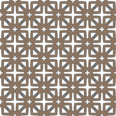 Geometrik şekilli kusursuz desen, vektör illüstrasyonu