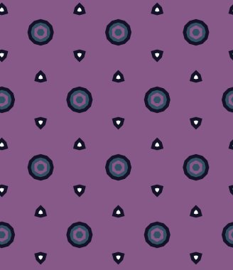 Geometrik şekilli kusursuz desen, vektör illüstrasyonu