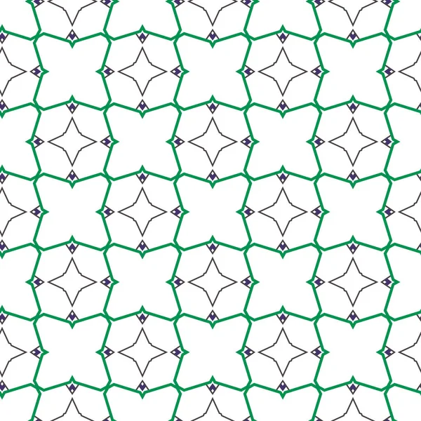 Bezešvý Vzor Vektorovou Ilustrací Geometrických Tvarů — Stockový vektor