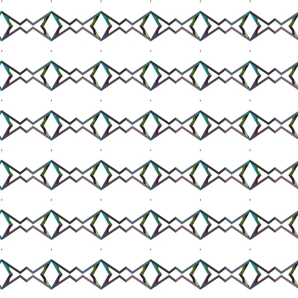 具有几何形状矢量插图的无缝图案 — 图库矢量图片