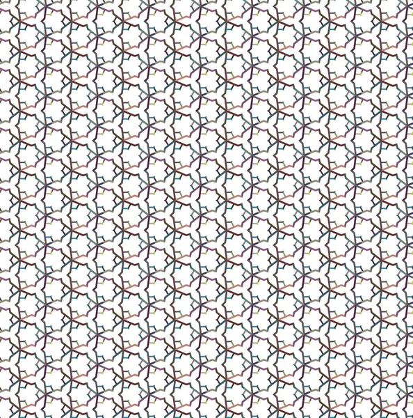 Nahtloses Muster Mit Geometrischen Formen Vektorillustration — Stockvektor