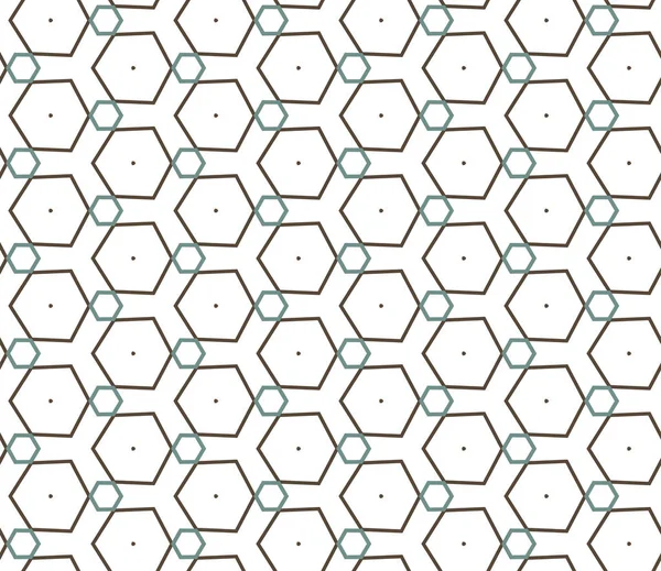 Nahtloses Muster Mit Geometrischen Formen Vektorillustration — Stockvektor