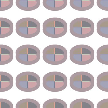 Geometrik şekilli kusursuz desen vektör çizimi