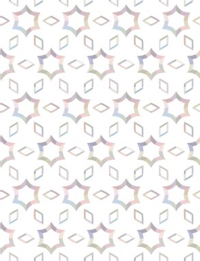Geometrik şekilli kusursuz desen, vektör illüstrasyonu