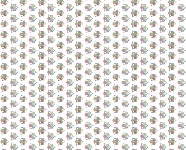 Geometrik şekilli kusursuz desen, vektör illüstrasyonu