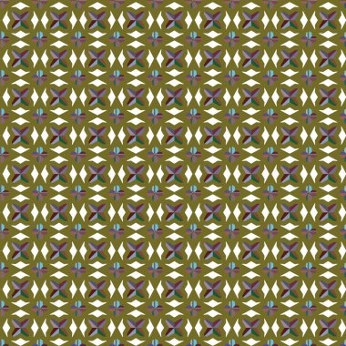 Geometrik şekilli kusursuz desen, vektör illüstrasyonu