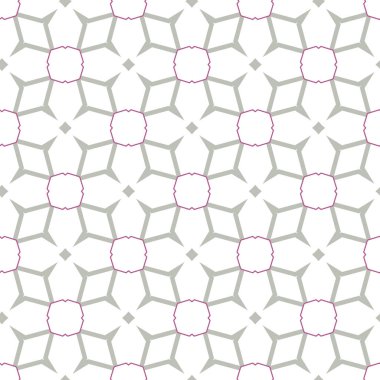 Geometrik şekilli kusursuz desen, vektör illüstrasyonu