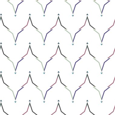 Geometrik şekilli kusursuz desen vektör çizimi