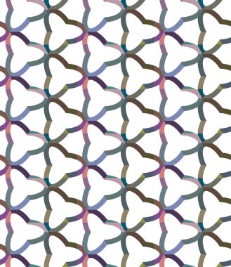 Geometrik şekilli kusursuz desen vektör çizimi