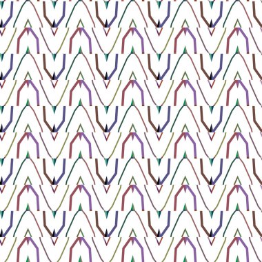 Geometrik şekilli kusursuz desen, vektör illüstrasyonu