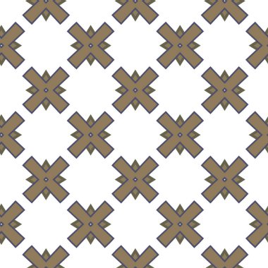 Geometrik şekilli kusursuz desen vektör çizimi