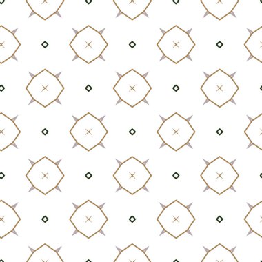 Geometrik şekilli kusursuz desen vektör çizimi
