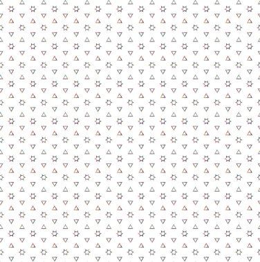 Geometrik şekilli kusursuz desen, vektör illüstrasyonu