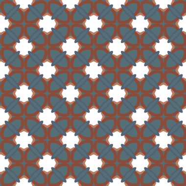 Geometrik şekilli kusursuz desen, vektör illüstrasyonu