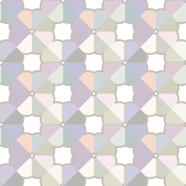 Geometrik şekilli kusursuz desen, vektör illüstrasyonu